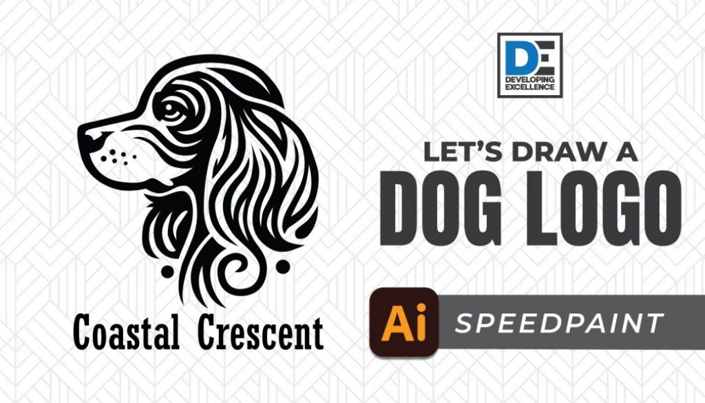 dog logo speedpaint