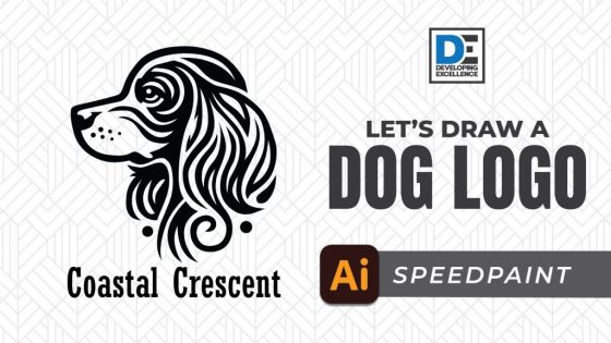 dog logo speedpaint