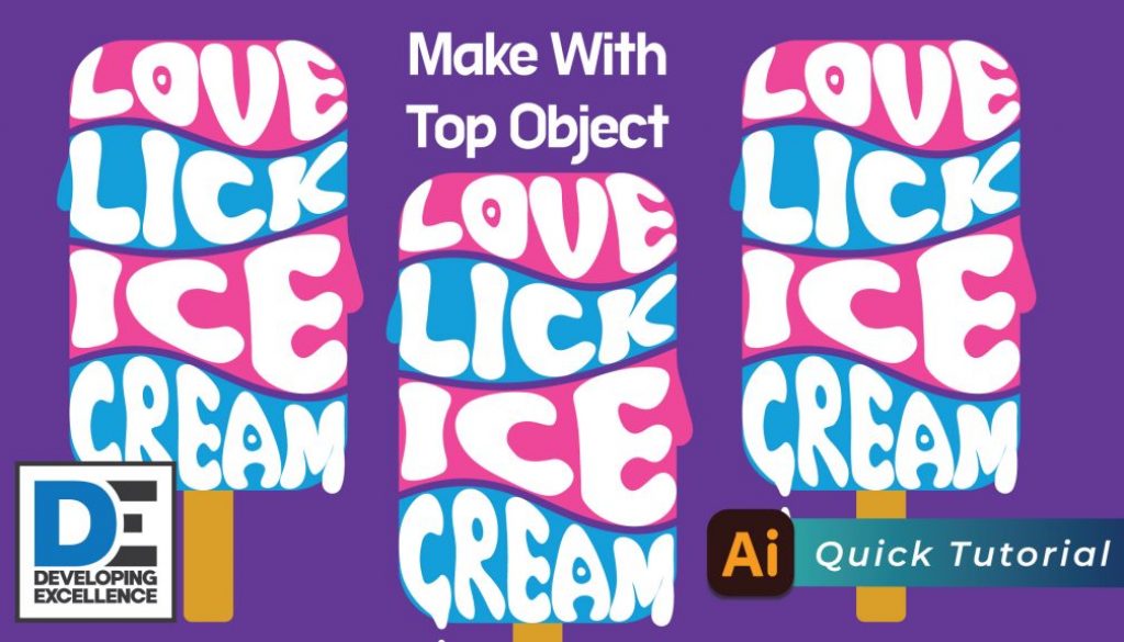 Make with Top Object in Illustrator