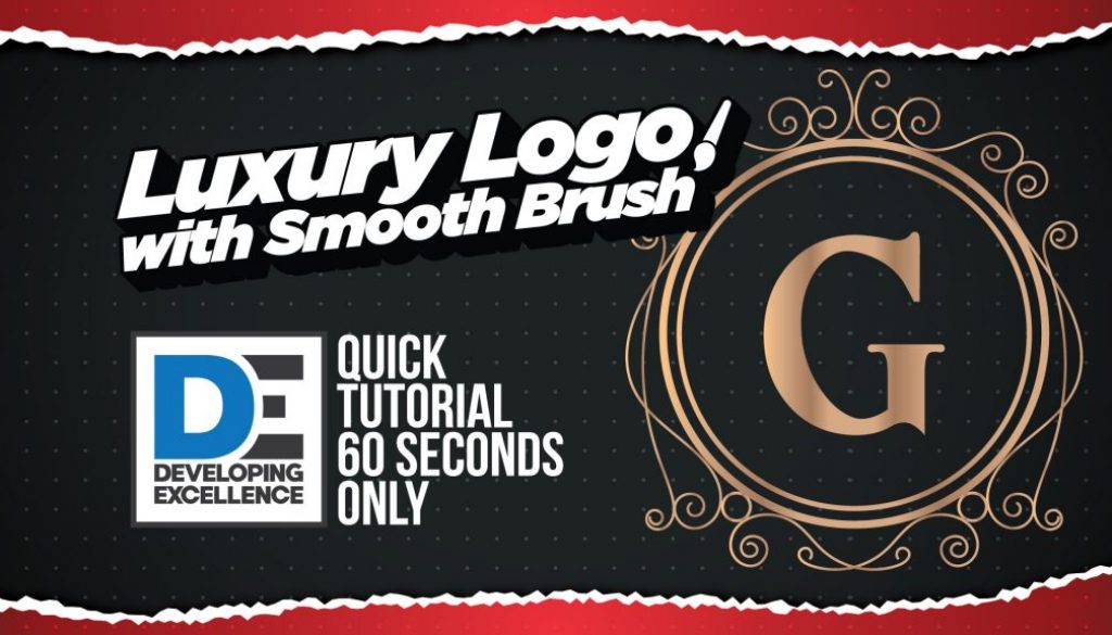 Create a Luxury Logo with Illustrator’s Smooth Brush Setting!