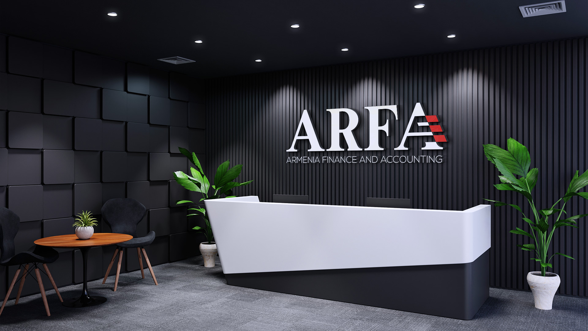 Wall sign on ARFA’s lobby