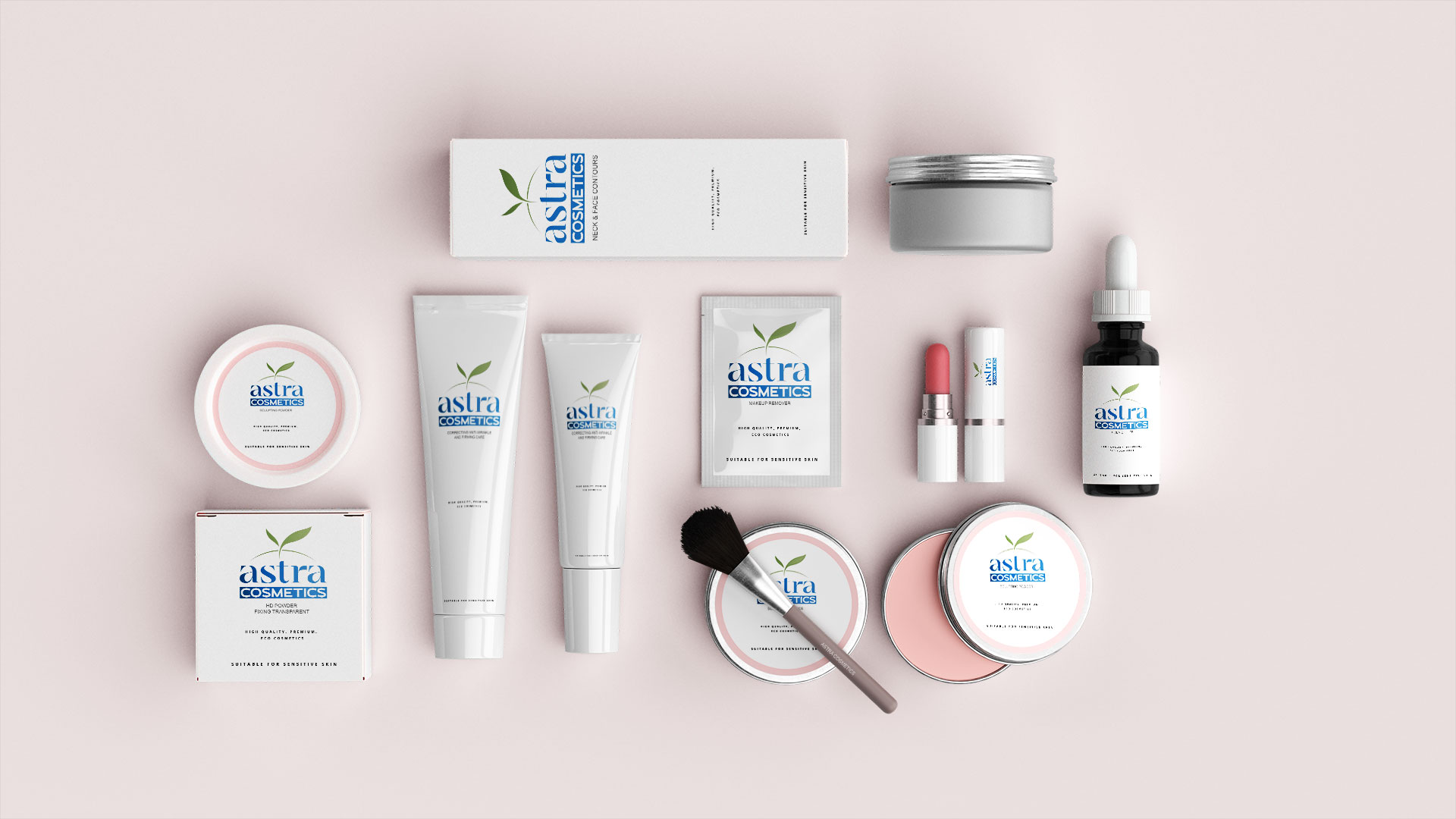 Сosmetics line for Astra Cosmetics