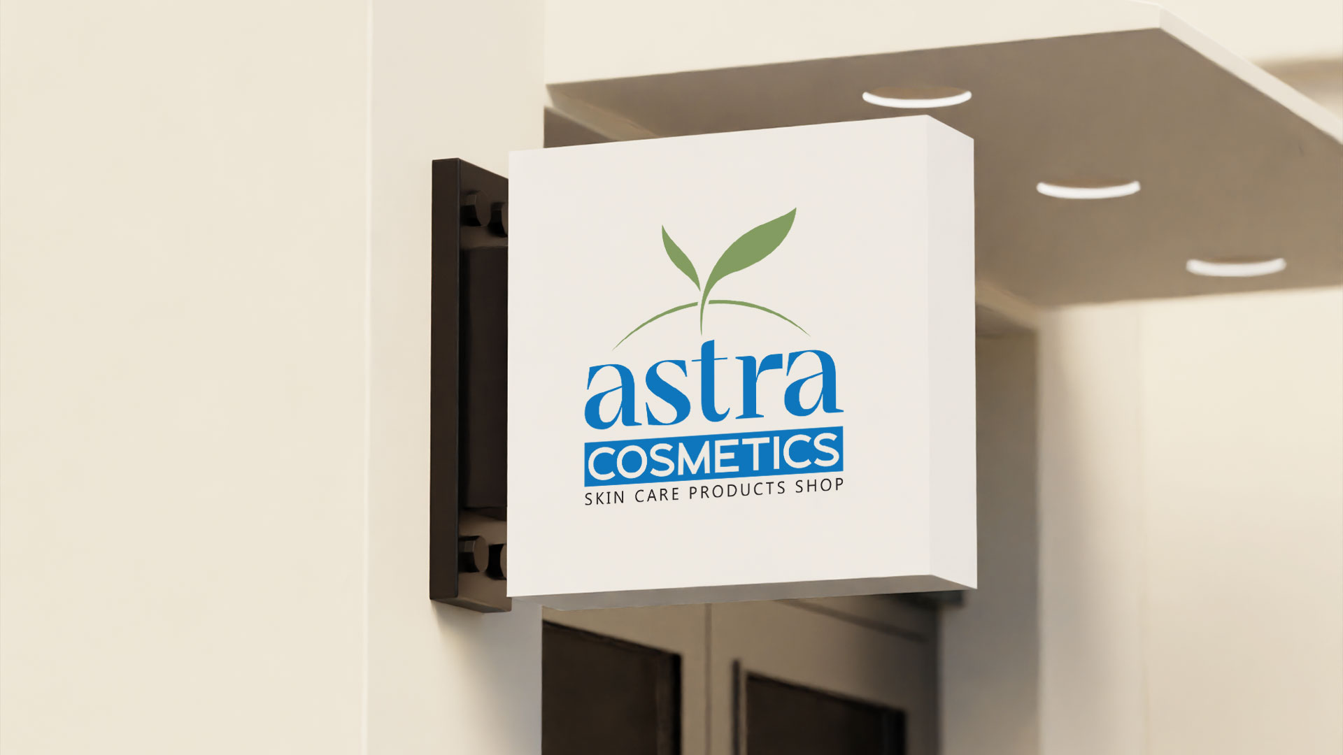 Astra Cosmetics signboard on their office building