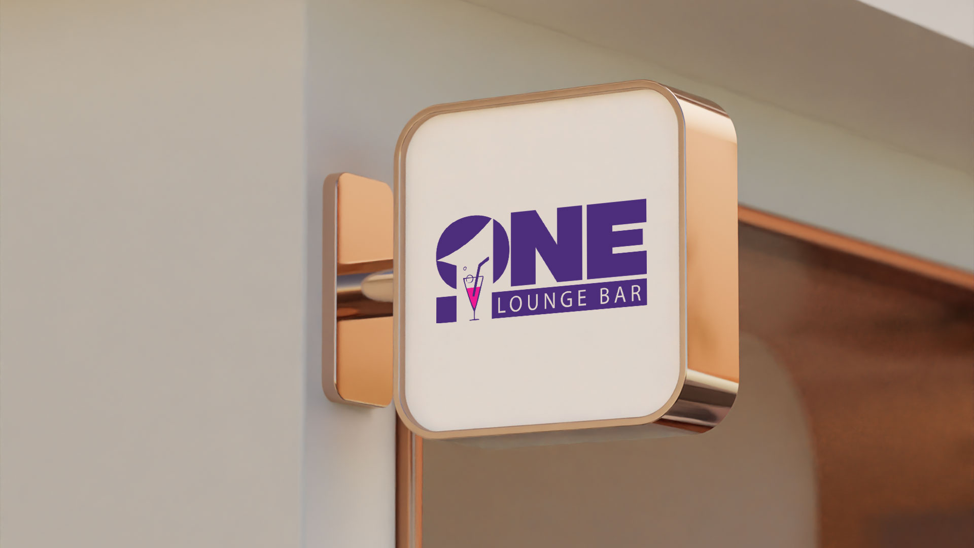 One sign above the entrance