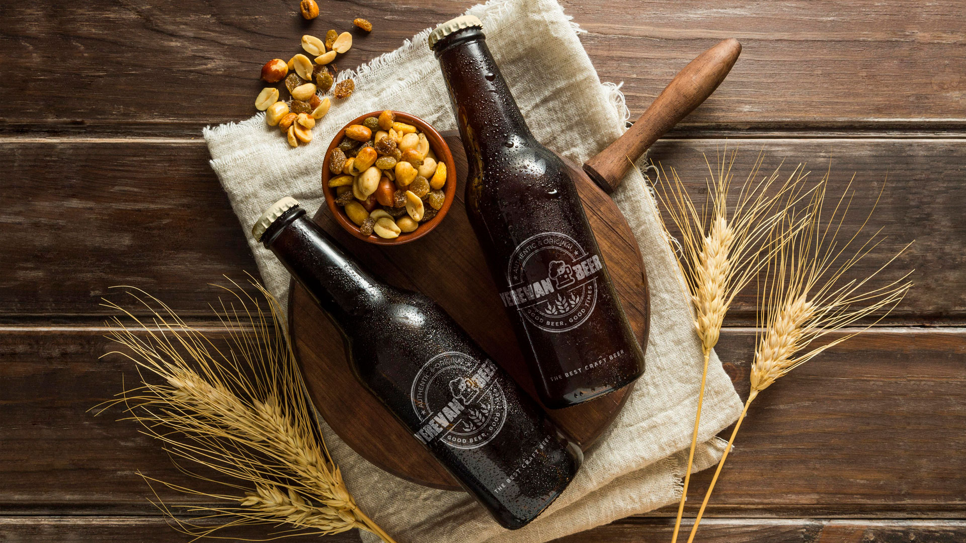 Yerevan Beer – branded beer bottles