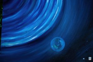 Two Cities In Space closeup