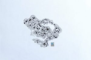 Labyrinth for the Tiger - An abstract design, imagining a labyrinth for a tiger.