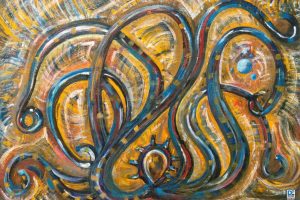 Abstract Hydra - A work evoking the myths and legends of ancient Greece.