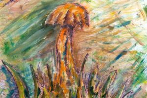 Steppe Mushroom - A tiny steppe mushroom, enlarged as I often like to do :)