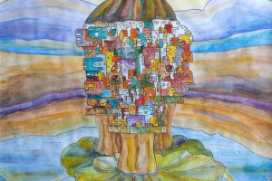 Floating City - Tiny within the vast, and once more small against an even greater backdrop :)