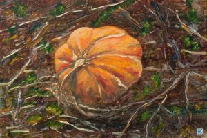 Pumpkin - A rapid autumn study of a pumpkin. The weather was already chilly, and I froze quickly. Pumpkin - A rapid autumn study of a pumpkin. The weather was already chilly, and I froze quickly.